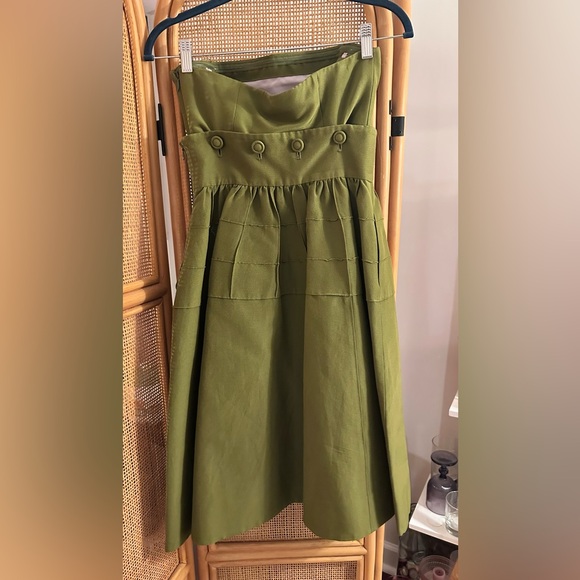 Anthropologie Maeve Olive Green Dress / Co-ord Set - Picture 2 of 7